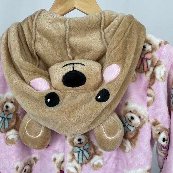 Holiday Time Pink Bear ADULT Onsie Pajamas - Picture 7 of 9